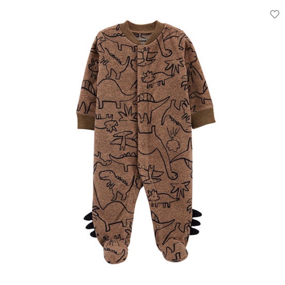 Carter's 3 mo Lion Tiger Overall Set & 6 mo Dinosaur PJ's - Picture 4 of 6